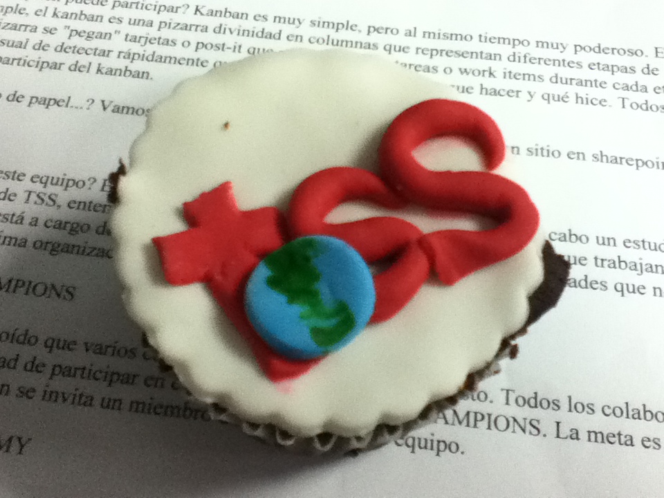 Cupcake del trabajo luego de un townhall